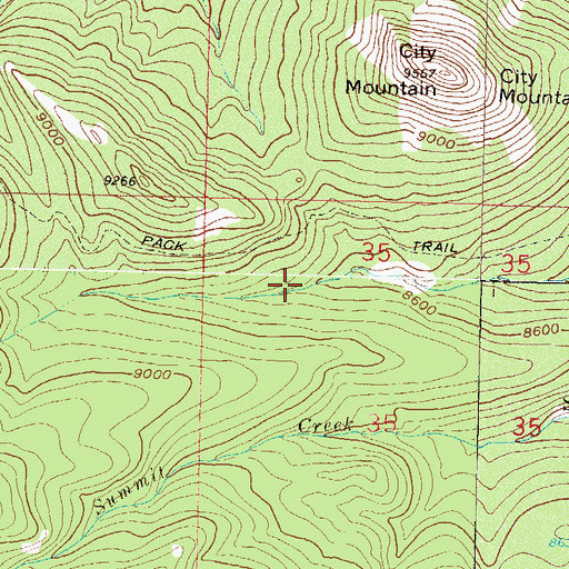 Topographic Map of Success Mine, CO