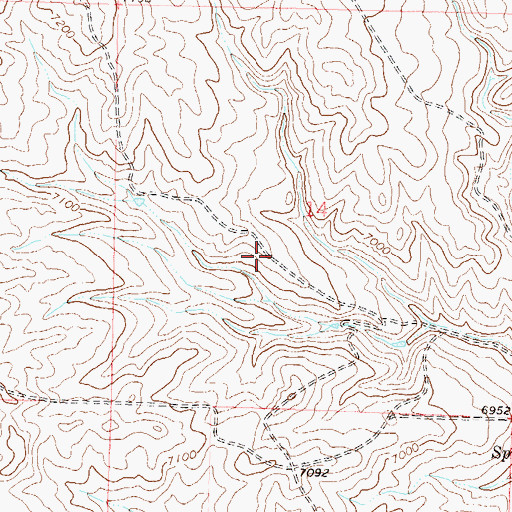 Topographic Map of Airborne Anomaly B17-115 Mine, CO