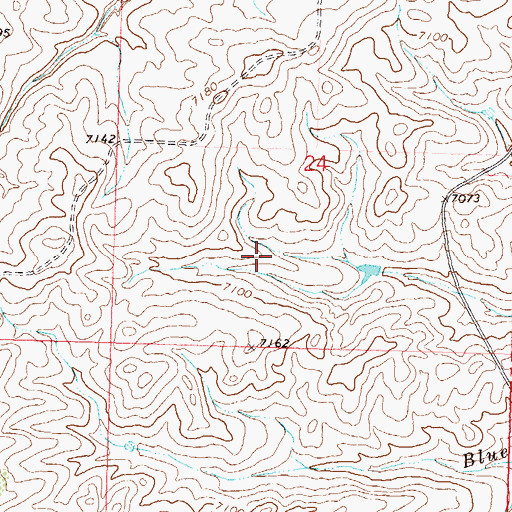 Topographic Map of Airborne Anomaly 56-12 Mine, CO