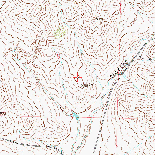 Topographic Map of Joker Mine, CO