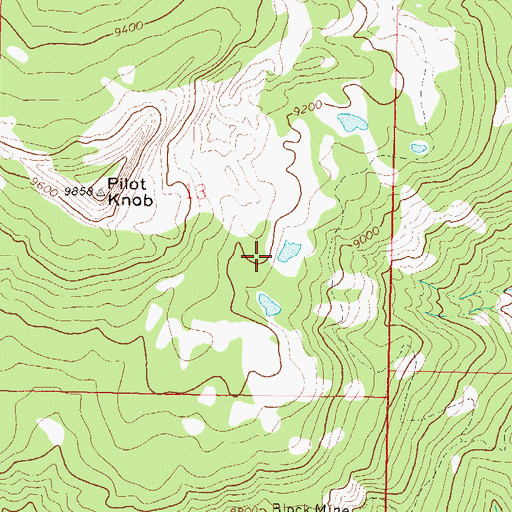 Topographic Map of Blazer Mine, CO