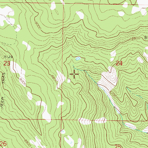 Topographic Map of Butcherknife Mine, CO