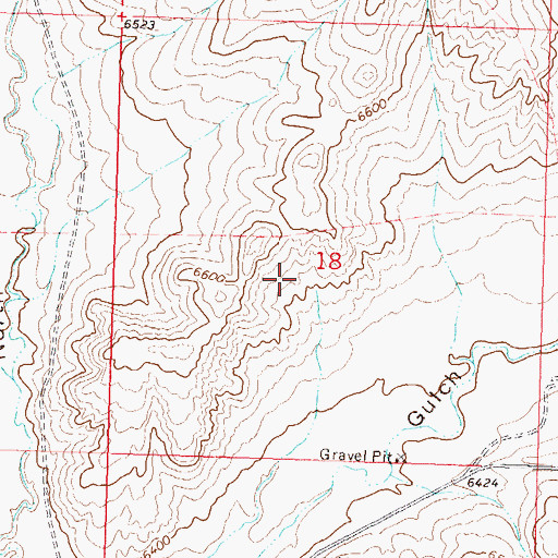 Topographic Map of Airborne Anomaly 56-13 Mine, CO