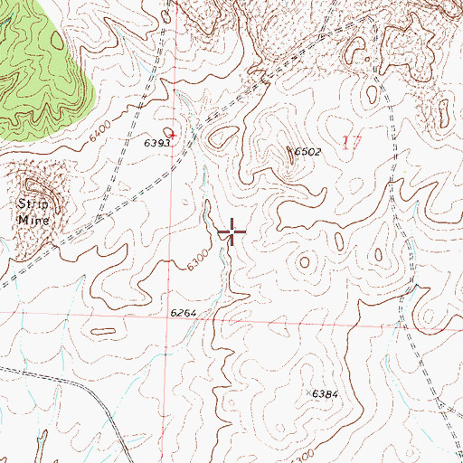 Topographic Map of Gertrude Mine, CO