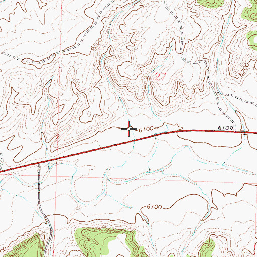 Topographic Map of Hazel Whetstone Property, CO