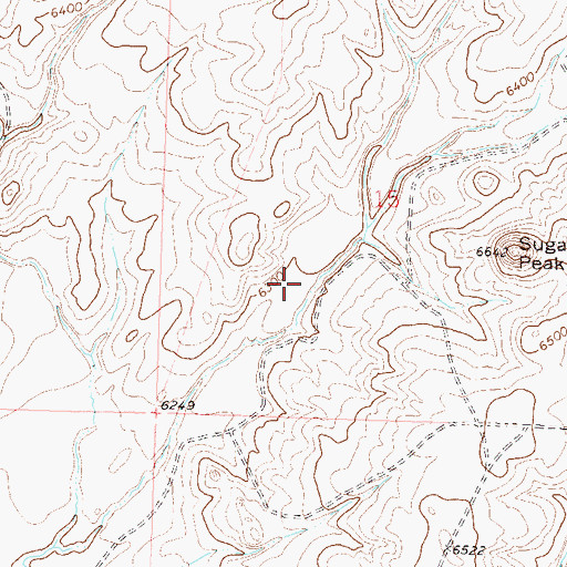Topographic Map of Hummingbird Claim, CO