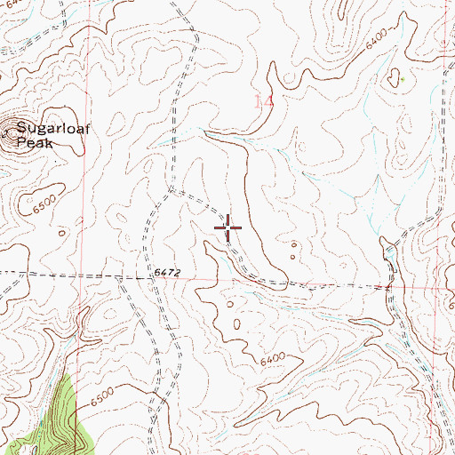 Topographic Map of Iron and Copper Claims, CO