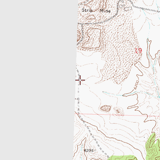 Topographic Map of Johnson M.C.S. Mine, CO