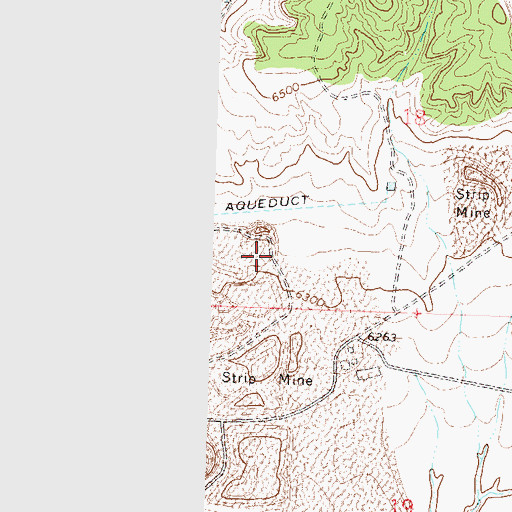 Topographic Map of Marge Group Mine, CO