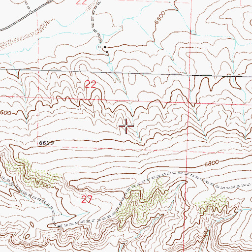 Topographic Map of Grassie Mine, CO