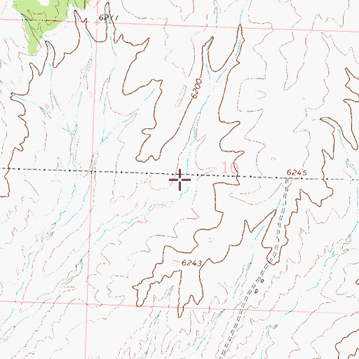 Topographic Map of Airborne Anomaly B17-93 Mine, CO