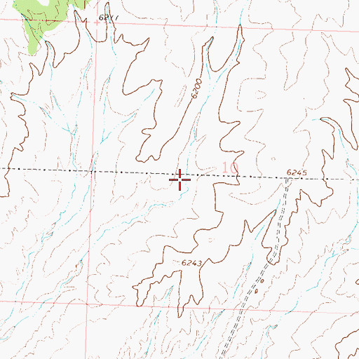 Topographic Map of Airborne Anomaly B17-93 Mine, CO