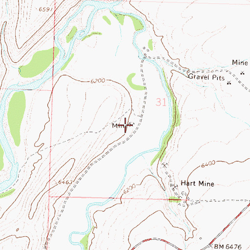 Topographic Map of Wise Hill Mine Number Five, CO