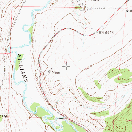 Topographic Map of Fields Mine, CO