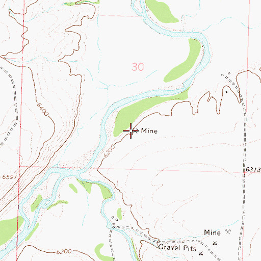 Topographic Map of Haubrich Mine, CO