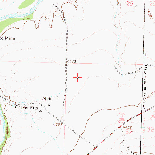 Topographic Map of Eagle Number Nine Mine, CO