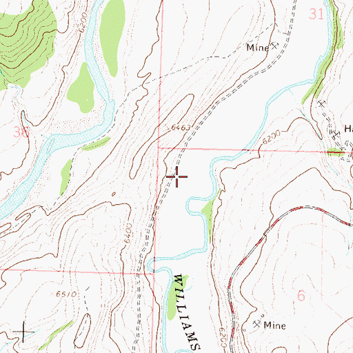 Topographic Map of Eagle Number Five Mine, CO