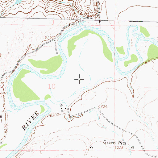 Topographic Map of Blair Coal Mine, CO