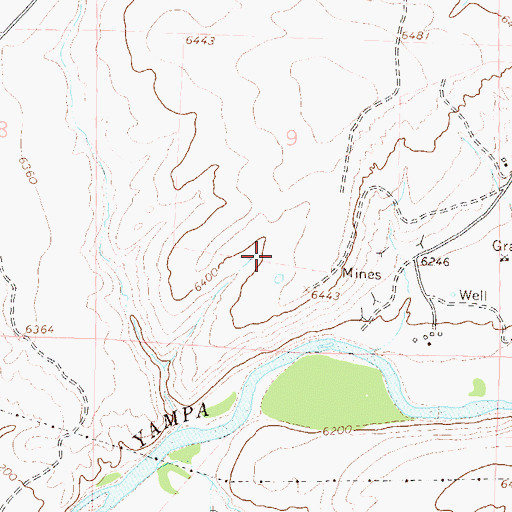 Topographic Map of Mine Number Five, CO