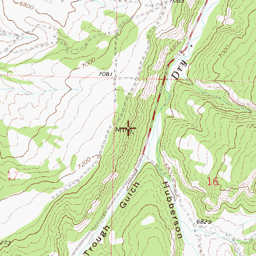 Topographic Map of Sleepy Cat Mine, CO