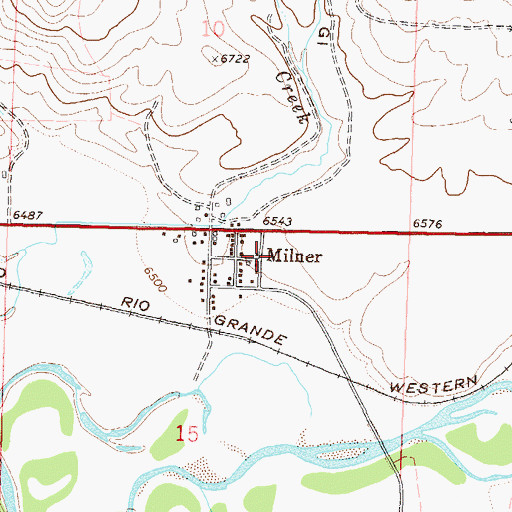 Topographic Map of Blazer Mine, CO