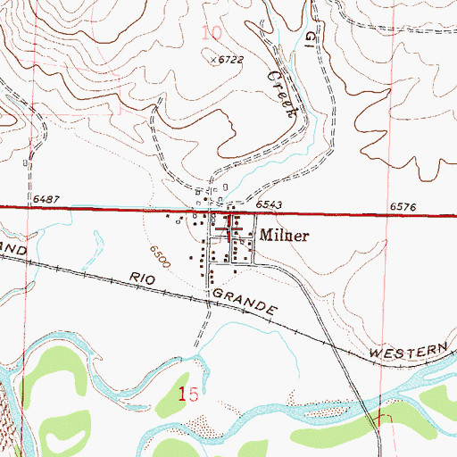 Topographic Map of Trout Creek Number One Mine, CO