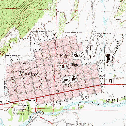 Topographic Map of Northern Number One Mine, CO