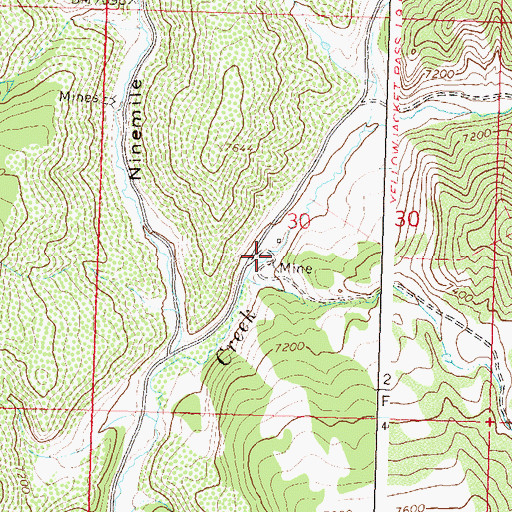Topographic Map of McKee Mine, CO