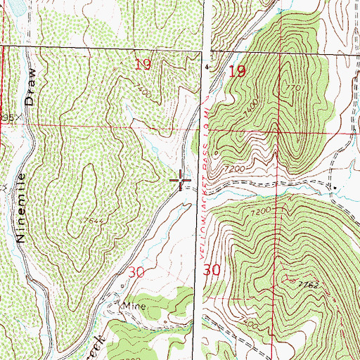 Topographic Map of Riley Mine, CO