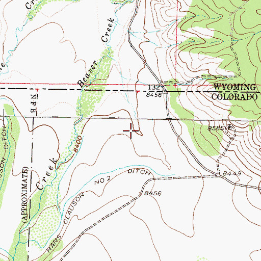Topographic Map of Sierra Madre Shaft, CO