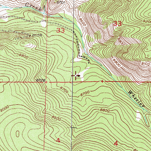 Topographic Map of Caprock Mine, CO