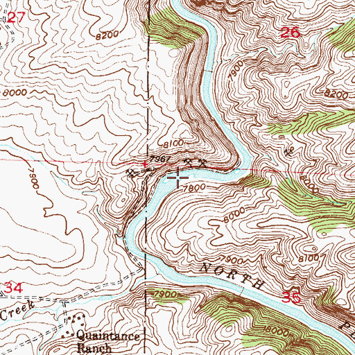Topographic Map of Riggs Deposit, CO