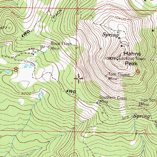 Topographic Map of Price Tunnel, CO