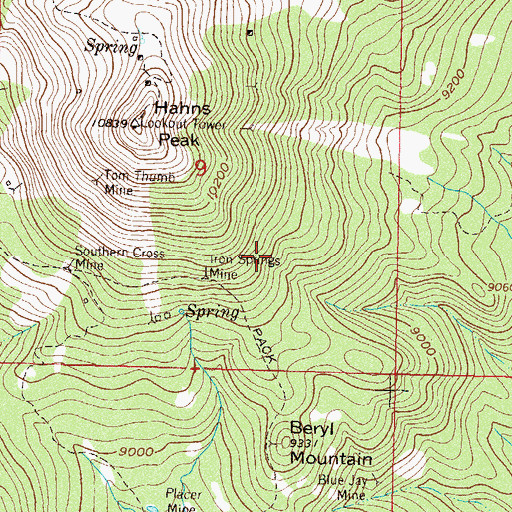 Topographic Map of 7D Tunnel, CO