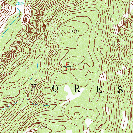 Topographic Map of Zinc Mountain Mine, CO
