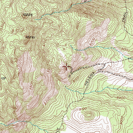 Topographic Map of Crystal Mine, CO