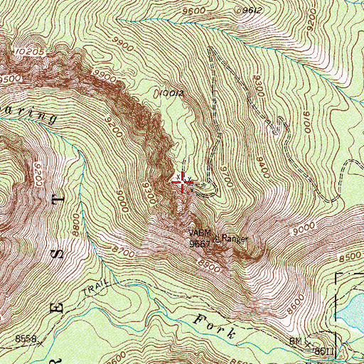 Topographic Map of Pedad Mine, CO