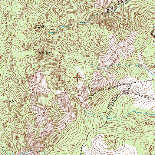 Topographic Map of Joe Mine, CO