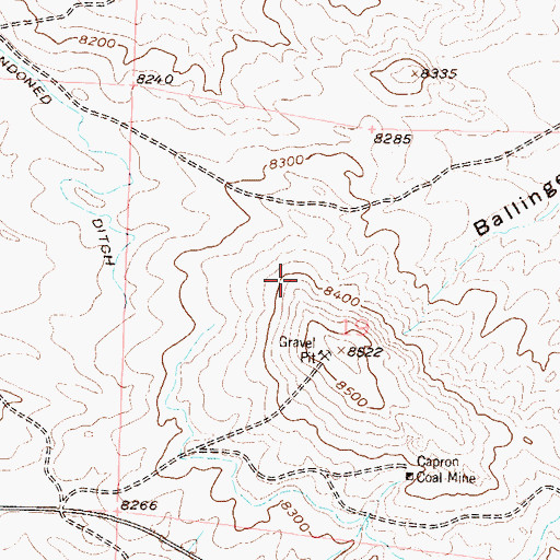 Topographic Map of Monolith Mine, CO
