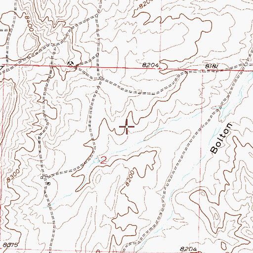 Topographic Map of Canadian Strip Mine, CO