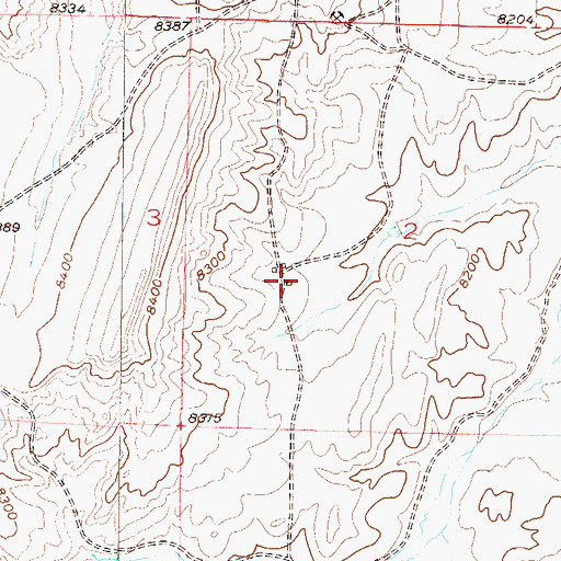 Topographic Map of Kerr Mine, CO