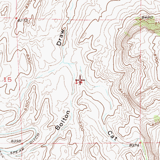 Topographic Map of Winscom Mine, CO