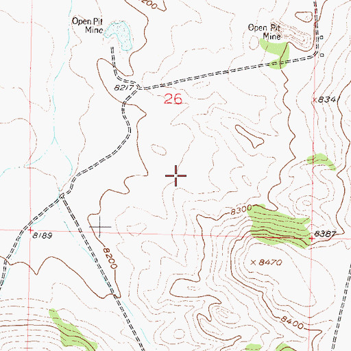 Topographic Map of Moore Mine, CO