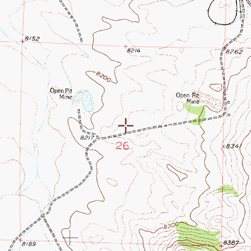 Topographic Map of Moore Strip Pit, CO