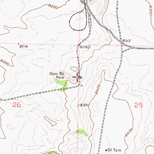 Topographic Map of North Park Coal Company Strip Mine, CO