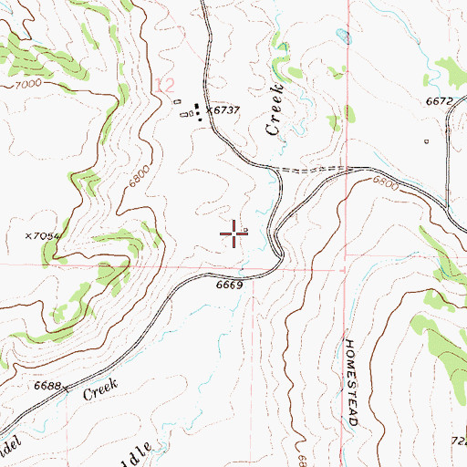 Topographic Map of Chergo Mine, CO