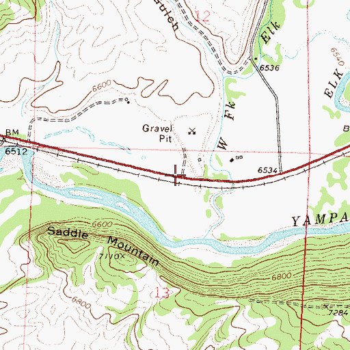 Topographic Map of Thompson Pit, CO