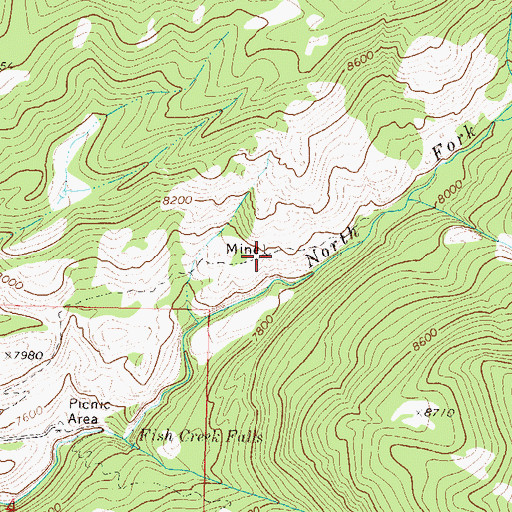 Topographic Map of Fair-U Mine, CO