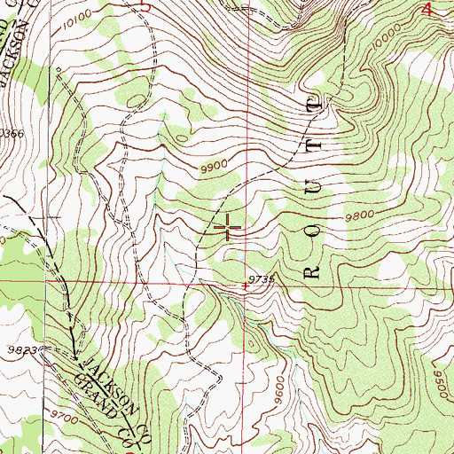 Topographic Map of Bonanza Mine, CO