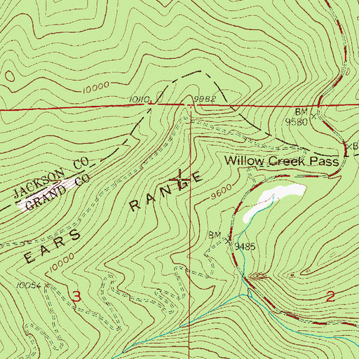 Topographic Map of Big Dike Lode, CO